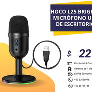 🚨 Micrófono USB de escritorio con monitorización y silencio con un clic Hoco L25 Bright 🚨 - Img 57143102
