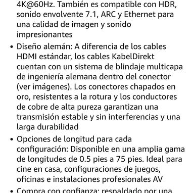 Cable HDMI 20m Alemán conectores chapados en oro - Img 119312068