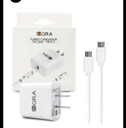 Conjunto Cable iphone- Turbo Cargador TipoC de 20W carga Rápida. 59218406. Marca 1Hora. de excelente calidad - Img 45016990