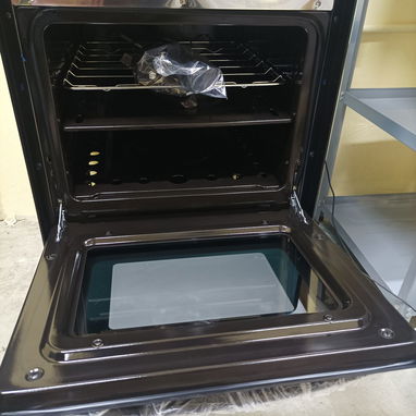 Venta Cocina con horno Rudenkov 4 hornillas, magneto, acero inoxidable, tapa de cristal, mensajería incluida - Img 109247164