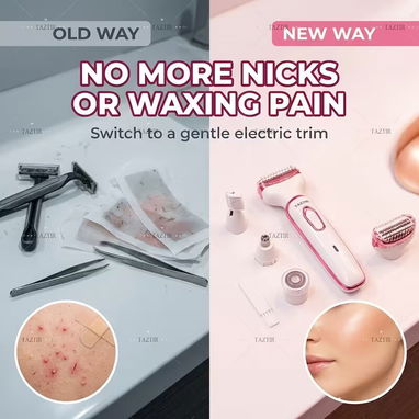 Afeitadora Eléctrica para Mujeres, Kit de Aseo Recargable 4 en 1 - Img 122430577