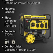 ⛽ PLANTA ELÉCTRICA CHAMPION DUAL FUEL (5300W) • ¡Potencia dual y respaldo seguro! ⛽ - Img 57983680