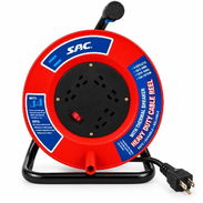 CARRETE DE EXTENSIÓN ELÉCTRICA 25M CON 6 TOMAS - Img 58233086