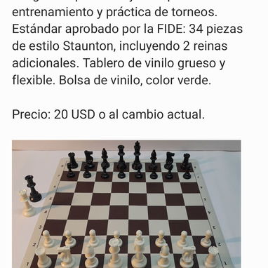 AJEDREZ Juego de ajedrez - Img 102338882