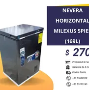 🛑🛑🛑 NEVERA HORIZONTAL MILEXUS 5PIES (169L) + PROTECTOR DE VOLTAJE 15A 120V MENSAJERÍA GRATIS 🛑🛑🛑 - Img 49815493