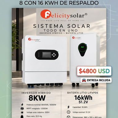 Kit de inversores y baterías Para el respaldo en el hogar - 7/8