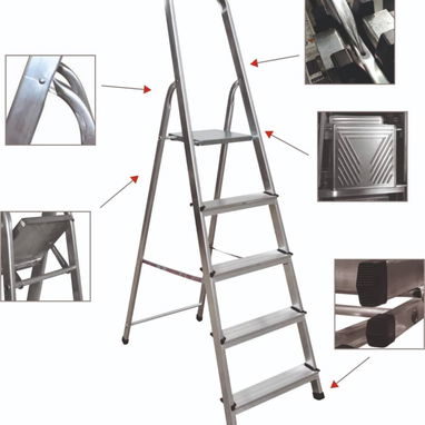 Escaleras Litan de aluminio, varios pies - 4/4