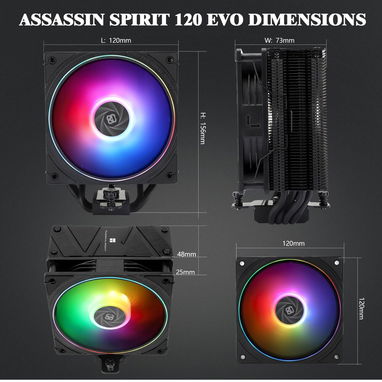 DISIPADORES DE AIRES: COOLER MÁSTER HALO BLACK y THERMALRIGHT SPIRIT EVO 120 RGB|SELLADOS EN CAJA_53849890_ - Img 108938468