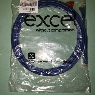 Cable de Red UTP CAT 6 RJ45 de 3 Metros Marca EXCEL Color Azul Nuevo Sellado en 5000 CUP - 2/7