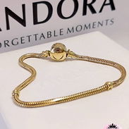 Pandora de oro 10k de 18 cm - Img 55405823