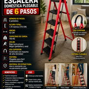 🪜 ESCALERA 🪜 DOMÉSTICA DE 🪜 6 PASOS. MENSAJERÍA CON FACTURA Y GARANTÍA. 📲 54833699 - Img 56168408