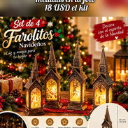 Set de Farolitos navideño que alumbran - Img 58037882
