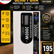 Convertidor de 3000 watt onda pura nuevo mejor calidad puede poner todo tipo de electrodomestico - Img 56777536