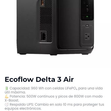Ecoflow Ampace 1500w 0km sellada caja garantía x escrito somos tienda física.  Delta 3, delta 2 delta 3 classic y mucho+ - Img 119797592