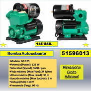 Bomba autocebante 145 USD...51596013.....Mensajeria Costo Adicional (Star-1003) - Img 57893695