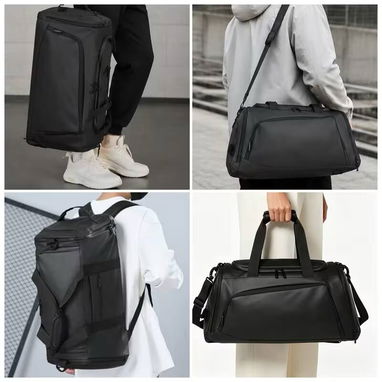 Bolso de Viaje y Deportivo – Gran Capacidad ( Negro ) - 4/4