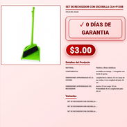 SET DE RECOGEDOR CON ESCOBILLA CLH-P1288 . - Img 57882347
