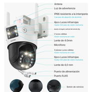 CÁMARA DE SEGURIDAD ZOSI INALÁMBRICA PTZ ZOSI 8MP – MODELO C298 Pro🔐 - Img 53015577