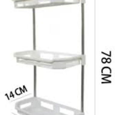 🧴Organizador multifuncional  ✅Plástico y metal  ✅Blanco hueso 🤍 🏷️$17 usd - Img 122502557