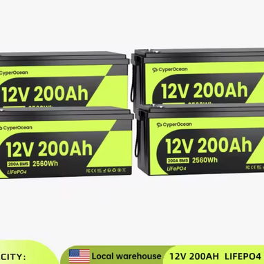Baterías LiFePo3 12v200Ah Inversor Híbrido 48v 6Kw - 2/2