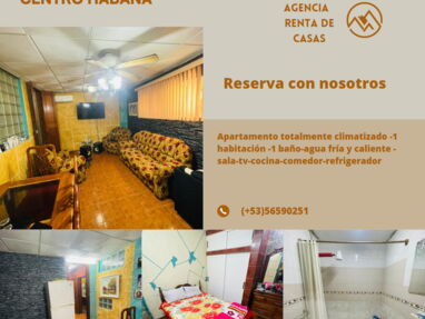 ♥️ Renta apartamento independiente climatizado en San Lázaro,cerca del Malecón Habanero - Img 57971630