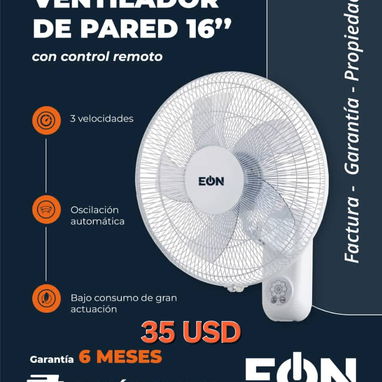 Ventilador, pared, pedestal, de mesa y recargables - 7/10