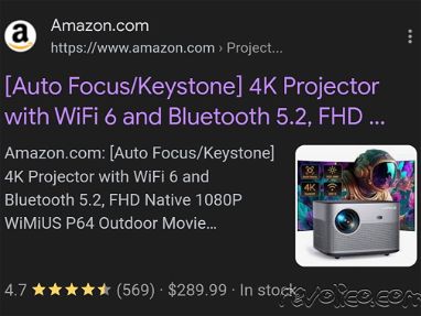 Proyector 4K con WiFi 6 y Bluetooth 5.2, FHD Native 1080P WiMiUS P64 Proyector de película para exteriores o interiores - Img 68011044