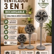 Ventilador recargable JYSUPER 🤑 12000ampere..4Velocidades dura hasta 20horas la carga....se ajusta en hasta 3posicio - Img 57998596
