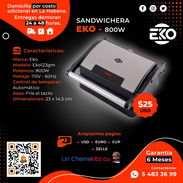 🍞 SANDWICHERA # 1 🍞  SÁNDWICHERA EKO 800W EXCENTE CALIDAD. DAMOS FACTURA Y GARANTÍA. TL 54833699 - Img 52917861