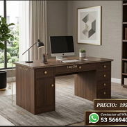Escritorio de oficina / Buró de oficina / Mesa de trabajo / Mueble / Despacho / Equipamiento de oficina / Mobiliario cor - Img 56918270