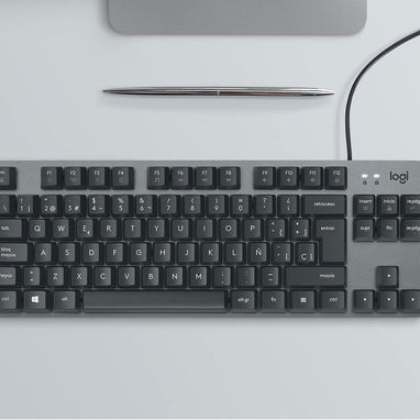 ⌨️Teclado Mecánico Logitech K835 TKL Español Con Cable🔵 Switches Táctiles Azules + Diseño Compacto Para Escritorio🖥️ - Img 98166992