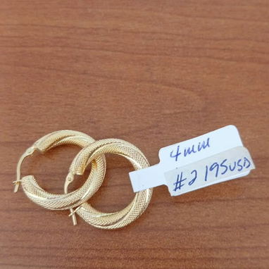 Argollas de oro 10k originales - 6/9