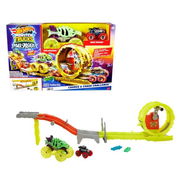 Mattel Hot Wheels Monster Trucks Power Smashers Charge Chase Challenge Playset 116 cm - Img 58239141