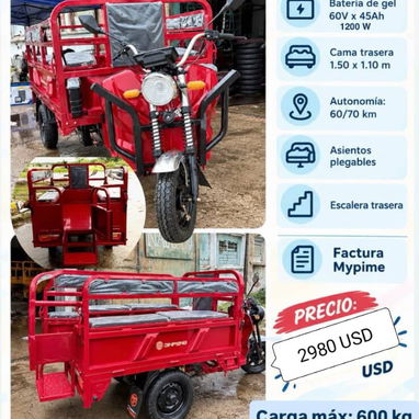 Tengo varios triciclos en venta,los detalles y precios estan en las fotos Whatsapp 59335637 - 5/5