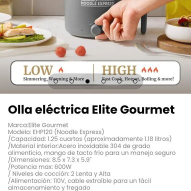 Olla eléctrica Elite Gourmet Marca:Elite Gourmet - 3/6