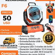 VENTILADOR RECARGABLE F6 - Img 55124275