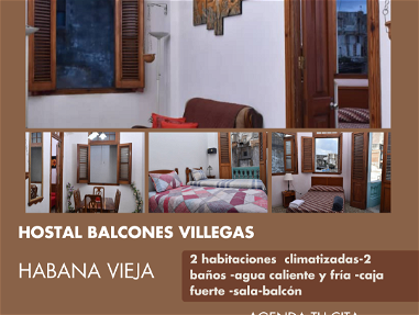 ⭐ Renta casa de 2 habitaciones climatizadas,2 baños, caja fuerte, balcón a 2 cuadras de Obispo, Habana Vieja - Img 65523179