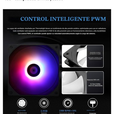 Thermalright Aqua Elite 240 V3 Enfriador de CPU de refrigeración por agua, ventiladores PWM ARGB dobles con rodamientos - Img 125851562