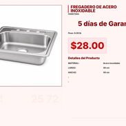 FREGADERO DE ACERO INOXIDABLEFREGADERO DE ACERO INOXIDABLE VPT#-0135 - Img 55220129