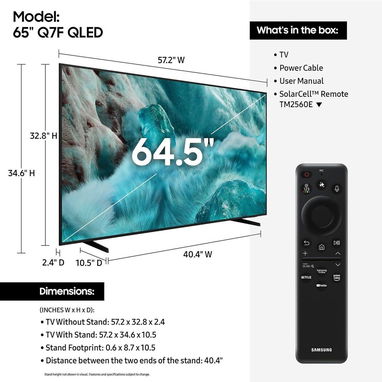 ¡Lo Mejor en Tecnología está Aquí! 🔝 Samsung 55P Qled Q7F | 65P 75P Nuevos S 📦 W 53321047 - Img 124336701