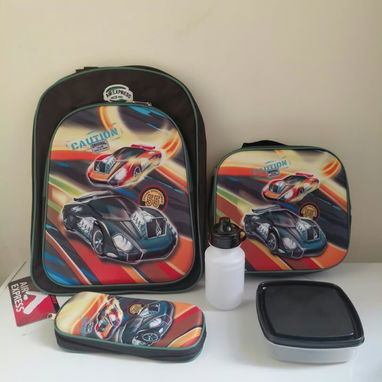 Mochilas 3D con merendero térmico, cartuchera, pomo y pozuelo - 3/9