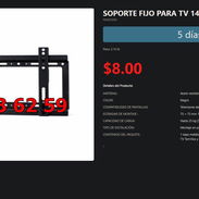 Soporte Fijo Ultra Delgado para TV 14" a 42", Soporte para TV 14" a 42" VESA 200mm Calidad Pro VPT-0486 - Img 54487707