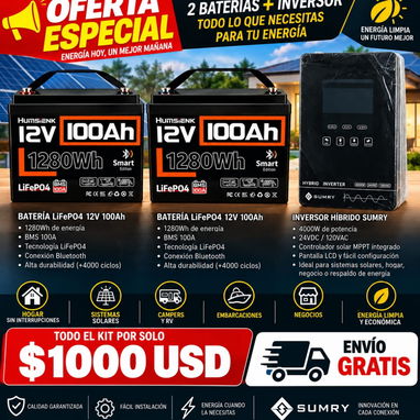Kit solares, baterías, inversores con y sin paneles solares - 4/10