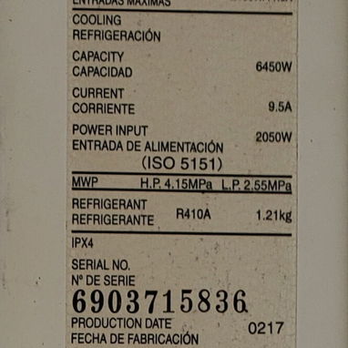 Split Panasonic Inverter de 2 toneladas de uso pero en perfecto estado en 600 USD - Img 118088733