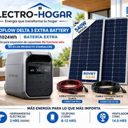 Combo ecoflow delta 3 plus + 2 paneles + bateria - Img 57889209