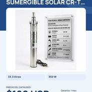 Bomba sumergible solar de pozo profundo. Somos Mipyme, tienda física en Playa con mensajería - Img 58138903