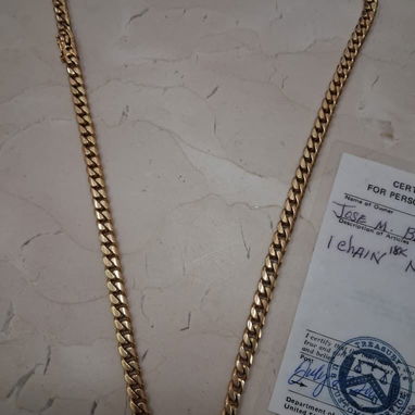 Cadena y dije Oro 18k certificada llámame 59696572 - Img 125097835