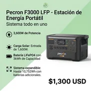 Ecoflow PECRON (3,072Wh) – Estación de Energía - Planta Eléctrica - Img 56946316