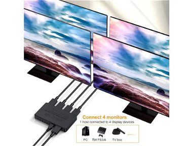 El mas barato de revolico. Splitter HDMI 4K. 1x4 NUEVO a ESTRENAR Divisor HDMI de 4 Salidas - Img main-image-46091901