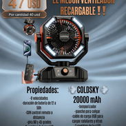 Ventilador Recargable Coldsky 20 000🔋 - Img 55089310